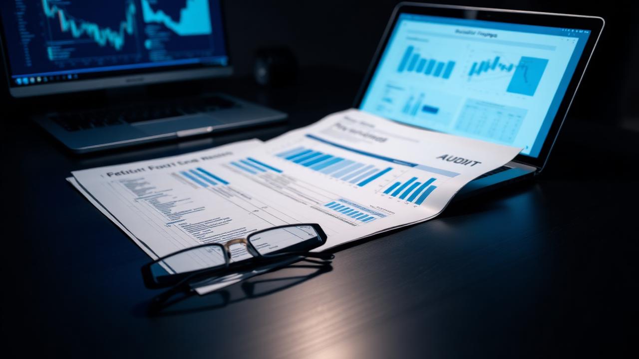 Auditor reviewing IT infrastructure findings with a client